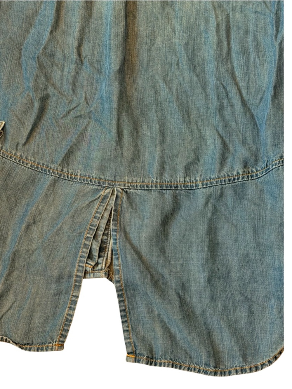Anthropologie Cloth & Stone Split Back Chambray Shirt – XS - Picture 8 of 10